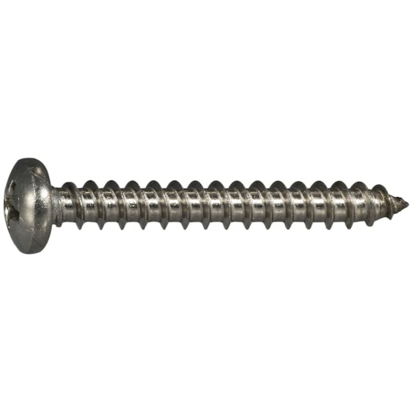 Midwest Fastener Sheet Metal Screw, #10 x 1-1/2 in, 18-8 Stainless Steel Pan Head Phillips Drive, 100 PK 05121 - main